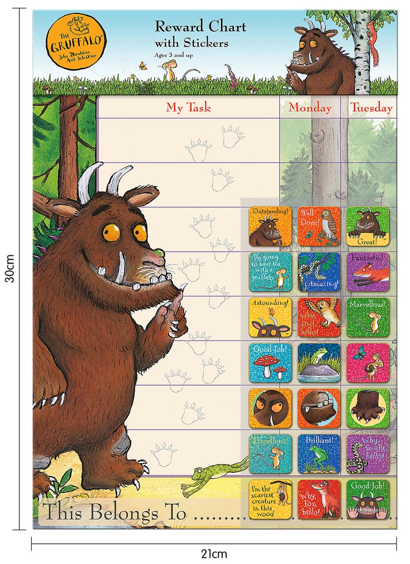 Paper Projects 01.70.30.016 The Gruffalo Reward Chart and Sparkly Stickers - Image 5
